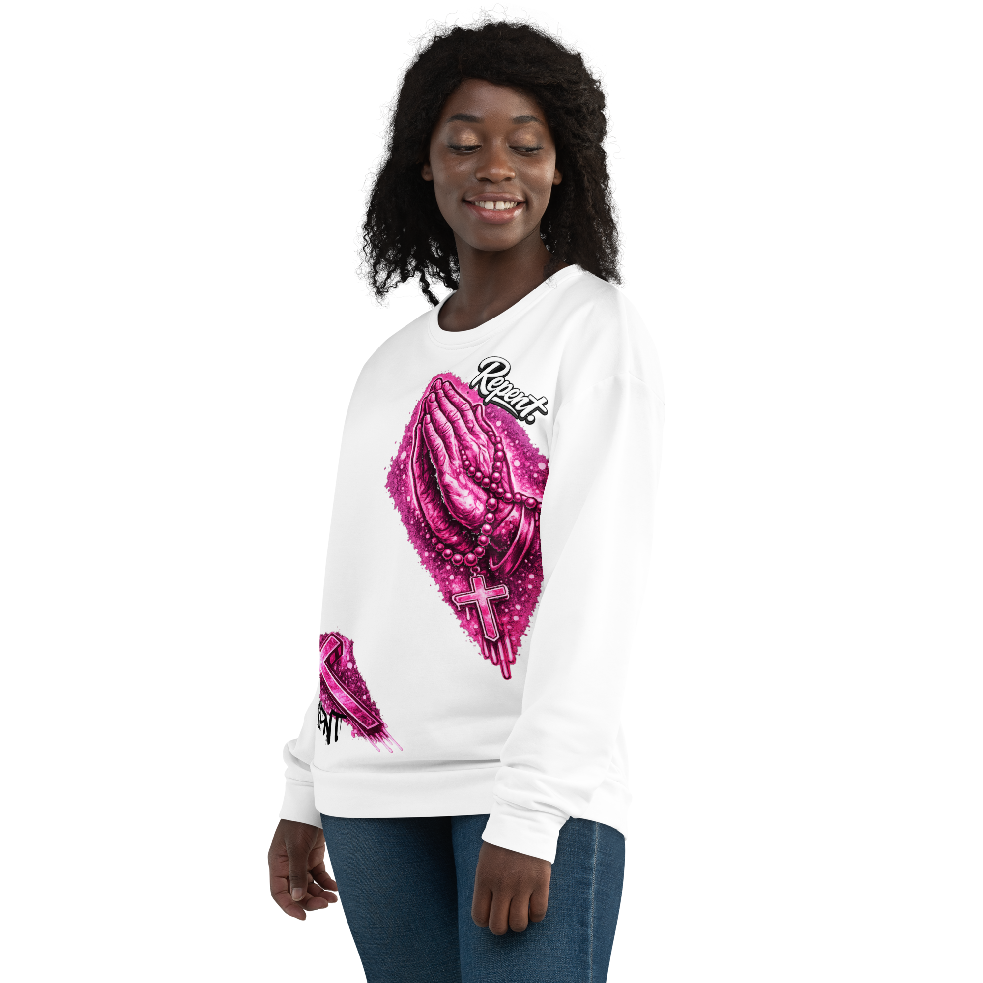 REPENT. Women's Graphic Sweatshirt
